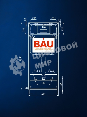 Комплект BAU 6 в 1: инсталляция BAU PRO, унитаз подвесной безободковый вихревой со скрытым сливом Bau Dream Hurricane3, сиденье дюропласт микролифт, кнопка смыва BAU Soul, хром