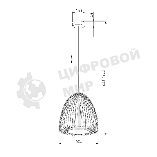 40010/1 LED / подвесной светильник / черный