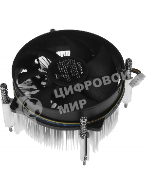Кулер для процессора Digma D-CPC110-PWM3 черный, 90 мм, алюминий/медь, 2800 об/мин, 25 дБ, 4 pin, 110 Вт, 60 мм