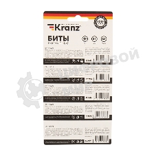 Бита Kranz PH 2x50 мм для шуруповерта сталь S2 5 шт. (лента)