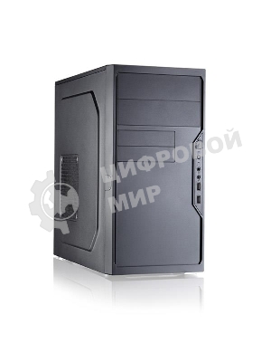 Компьютерный корпус с блоком питания 450Вт. Case Foxline FL-733, mATX, 2x5.25EXT, 2x3.5EXT, 5x3.5INT, 2xUSB 2.0, HDA, w/o FAN, w/450W ATX PSU, w/1.2m EU pwr cord