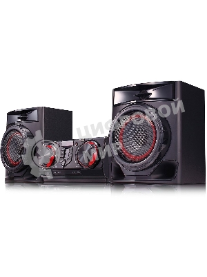 Мини-аудиосистема LG CJ44 черный 480Вт FM USB BT