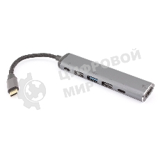 Кабель Type-C на HDMI + USB 3.1 + Type-C + USB 2.0 x2 + PD