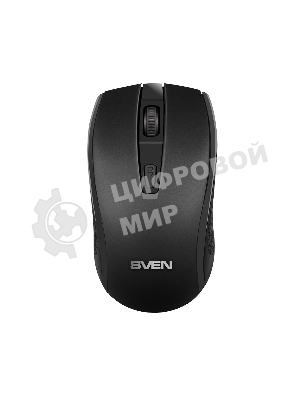 Мышь беспроводная SVEN RX-220W черный, 1600 dpi, радиоканал, USB, кнопки - 4