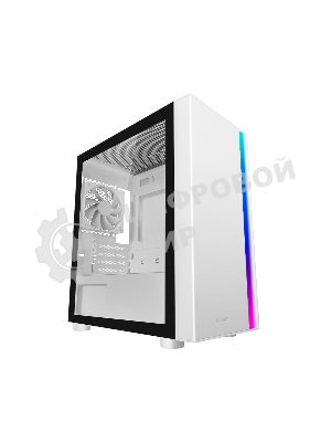 Компьютерный корпус без блока питания PCCooler LM300 ARGb WH, Tempered Glass Mid Tower, белый, ABS, TG, SPCC, 1x120мм ARGb mATX, ITX 170/330/mm 2x2.5