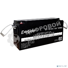 Аккумуляторная батарея ExeGate DT 12150 (12V 150Ah, под болт М8)