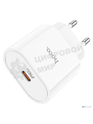 Сетевое зарядное устройство Hoco 20Вт, 3А, QC3.0/PD, 1хType-C, C94A, белый, коробка