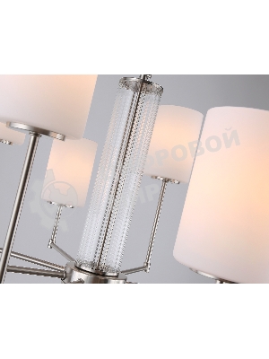 Люстра Ambrella light LH56213/8 SN/FR никель/белый матовый E27/8 max 60W D700*600