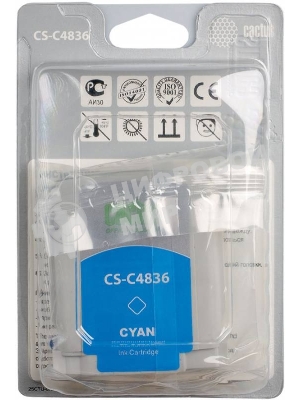 Картридж струйный Cactus CS-C4836 голубой (29 мл) для №11 HP 2000/2500/1000/1100/1200