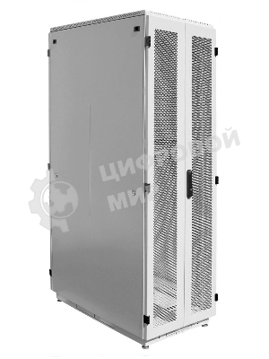 Шкаф серверный ЦМО (ШТК-М-42.8.10-48АА) напольный 42U 800x1000 мм пер. дв.перфор. задн. дв. перфор. 2-хст. 2 бок.пан. направл. под закл. гайки 710 кг серый 855 мм 129.15 кг 180 град. 2030 мм IP20 сталь