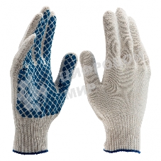 Перчатки трикотажные, ПВХ-покрытие 