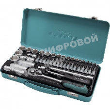 Набор торцевых головок с трещоткой Stels 1/4