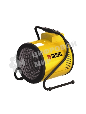 Тепловая пушка Denzel SFH-9000 400 В, 720 м3/ч, 3 реж. вентилятор, 6000/9000 Вт