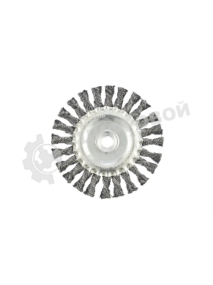 Щетка Matrix для УШМ, 125 мм, М14, Плоская, крученая проволока 0,5 мм