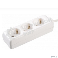 Удлинитель IEK WYP10-16-03-01-Z-17 У03 3 места 2 Р + P Е/1,5 метра 3х1 мм2 16А/250В IEK