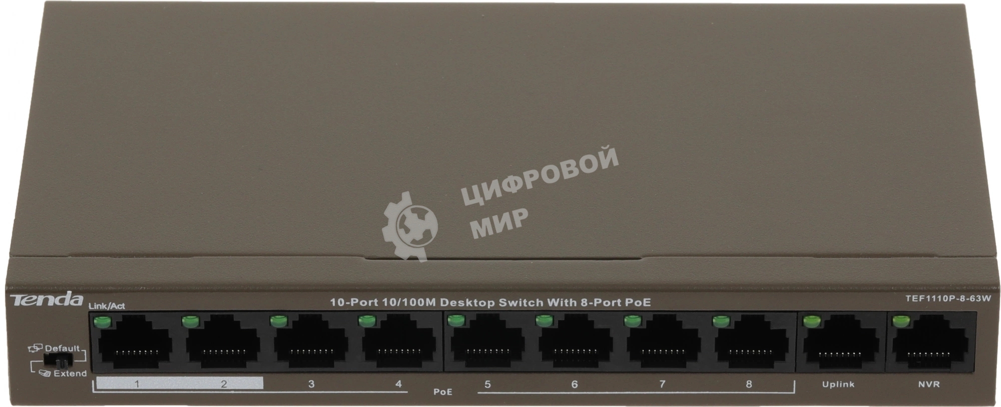 Коммутатор Tenda TEF1110P-8-63W