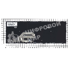 Клавиатура для ноутбука HP ProBook 640 G4 черная с серой рамкой