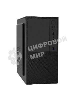 Компьютерный корпус Minitower ExeGate BAA-308U2-UNS350 (mATX, БП UNS350 с вент. 12см, 1хUSB/2хUSB 3.0, HD Audio, черный)