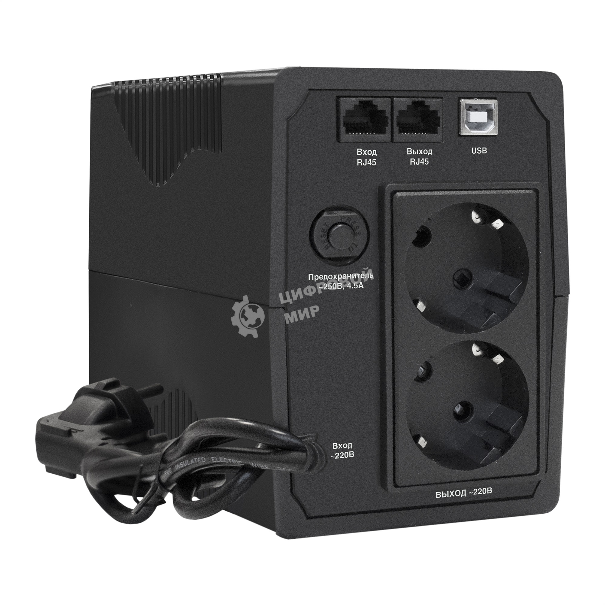 Источник бесперебойного питания ExeGate SpecialPro UNB-800.LED.AVR.EURO 800VA/480W, LED, AVR, 2 евророзетки, черный