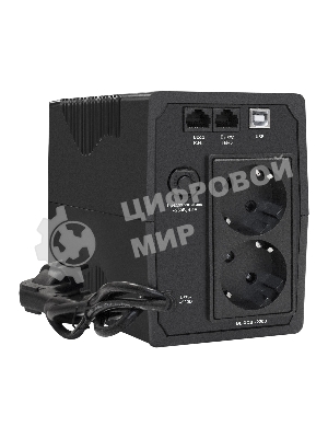 Источник бесперебойного питания ExeGate SpecialPro UNB-800.LED.AVR.EURO 800VA/480W, LED, AVR, 2 евророзетки, черный