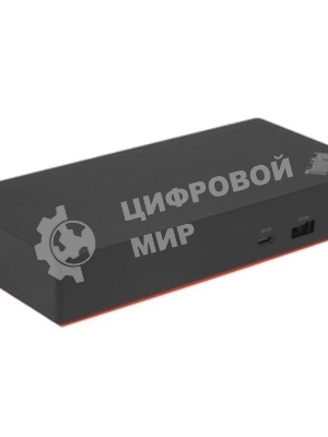 USB-концентратор Lenovo 40AY0090CN ThinkPad Universal USB-C Dock 2x DP 1.4, 1x HDMI 2.0, 3x USB 3.1, 2x USB 2.0, 1x USB-C, 1x RJ-45, 1x Combo Audio Jack 3.5мм pi