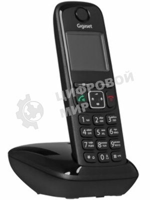 Дополнительная трубка Dect Gigaset AS690HX черный для AS690