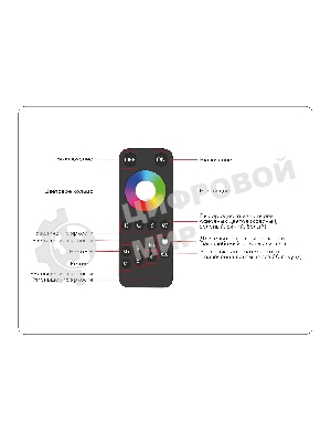 Контроллер GS11461 RGBW 24A 12V 288W/ 24V 576W (ПДУ Радио 2.4G AAA)