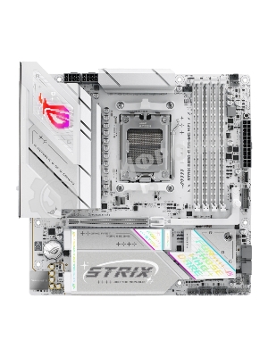 Материнская плата ASUS ROG STRIX B850-G GAMING WIFI, AM5, AMD B850, 4xDDR5, 2xSATA, 4xM.2, 1xPCIe 5.0 x16, DisplayPort, HDMI, 1x2.5Gb LAN, USB Type-C, Wi-Fi 7, Bluetooth, 2x3.5 мм, 7.1, microATX