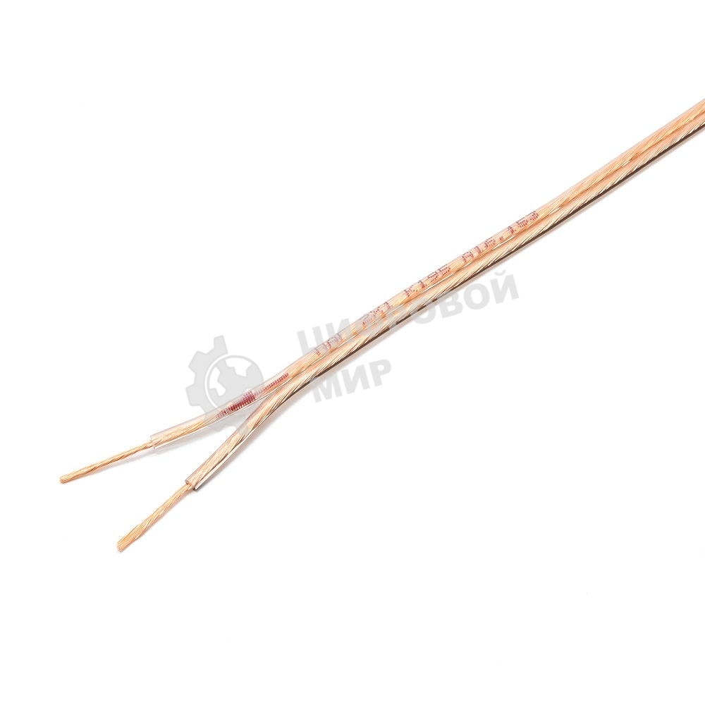 Акустический кабель Cablexpert CC-TC2x1,0-100M, прозрачный, 100 м, на катушке