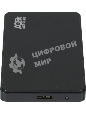 Внешний корпус для HDD AgeStar 3UB2P2 SATA III пластик черный 2.5