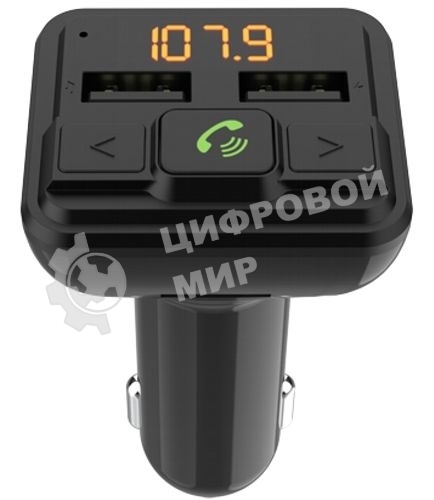 Автомобильный FM-модулятор Ritmix FMT-A880 черный MicroSD BT USB (80001662)