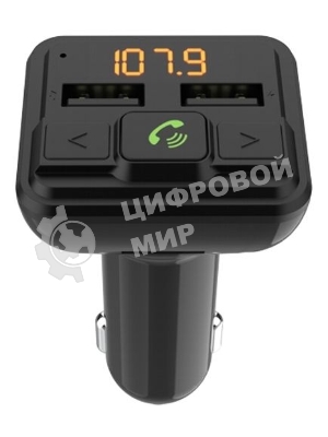 Автомобильный FM-модулятор Ritmix FMT-A880 черный MicroSD BT USB (80001662)