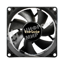 Вентилятор для корпуса ExeGate ExtraSilent ES08025B3P черный, 80 мм, 2000 об/мин, 19 дБ, 3 pin