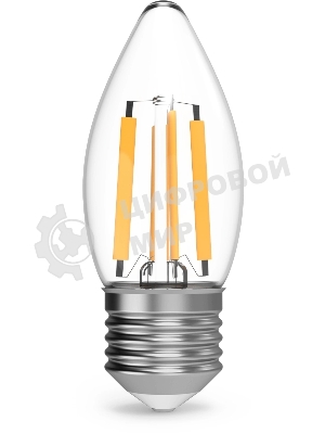Лампа cветодиодная Filament Свеча 7W 550lm 2700К Е27 LED 1/10/50