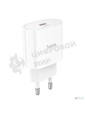 Сетевое зарядное устройство Hoco 20Вт, 3А, QC3.0/PD, 1хType-C, C94A, белый, коробка