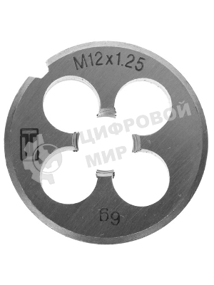 Плашка Сибртех М12x1,25 мм