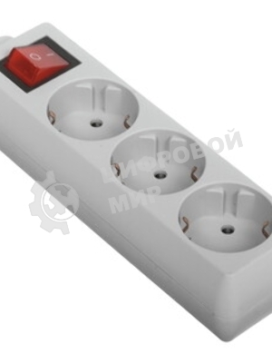 Сетевой фильтр Buro 300MDP-3-B 3 м, 3 розетки, черный, коробка
