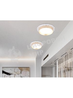 Светильник Ambrella light TN5226 WH/GD белый/золото GX53 max 12W D110*35