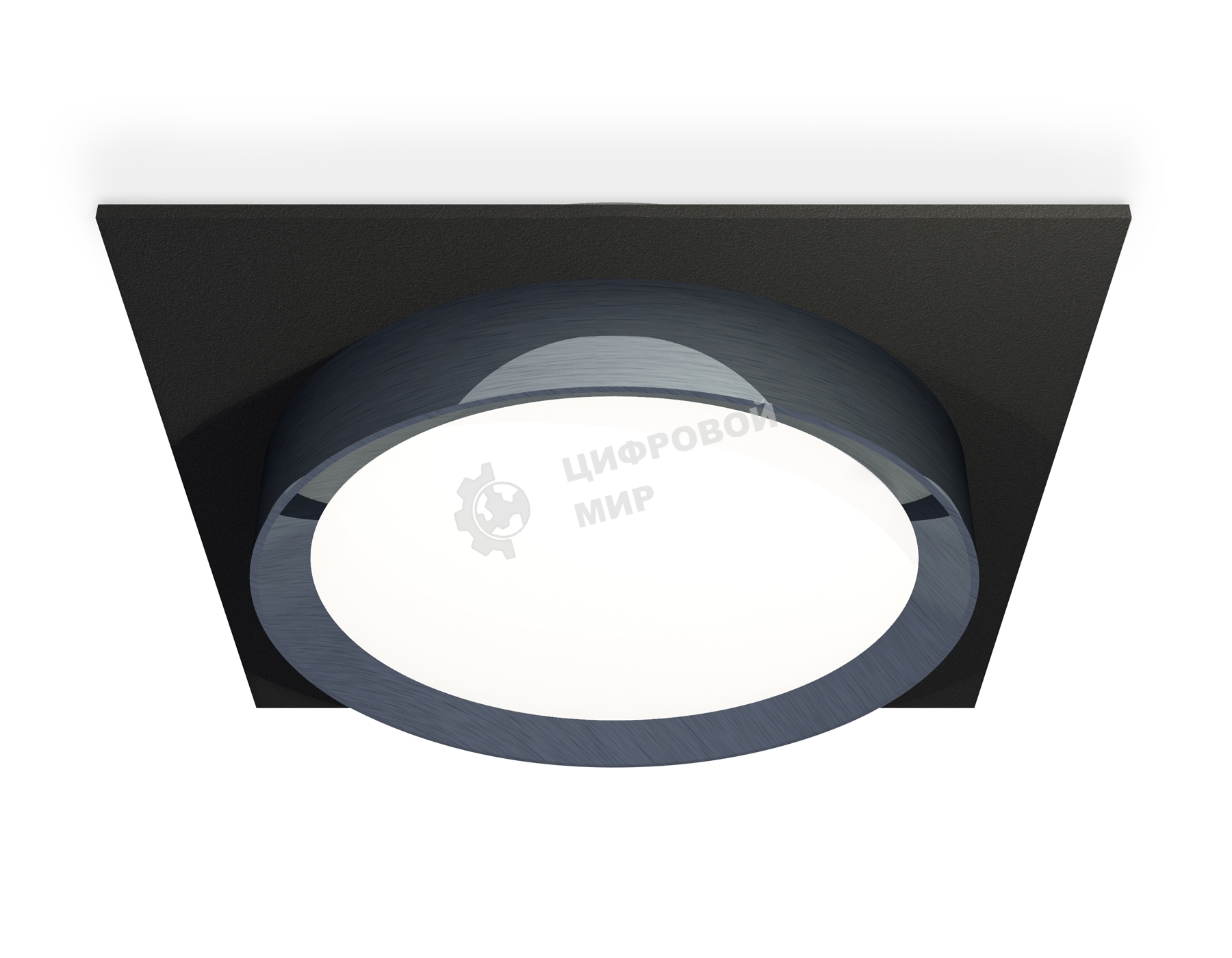 Комплект встраиваемого светильника Ambrella light XC8062007 SBK/PPH черный песок/графит полированный GX53 (C8062, N8133)