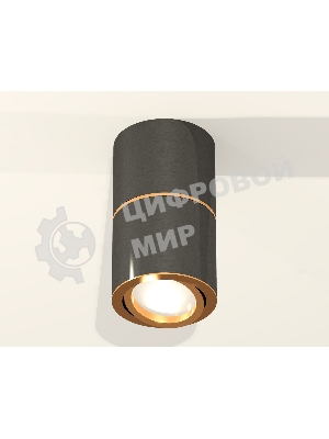 Светильник Ambrella Light XS7403080 DCH/PYG черный хром/золото желтое полированное MR16 GU5.3 (C7403, A2072, C7403, N7004)
