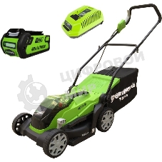 Газонокосилка аккумуляторная Greenworks 2501907UA, 40 В, 2 Ач