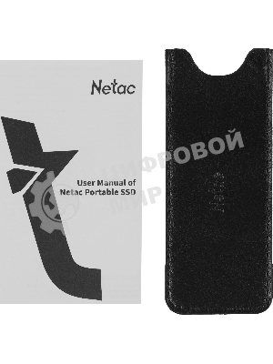 Внешний SSD Netac ZX10, 2TB, USB 3.2 Gen 2 Type-C, R/W 1050/1050, черный