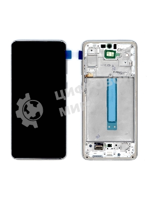 Дисплей для Samsung Galaxy A73 SM-A736B белый с рамкой