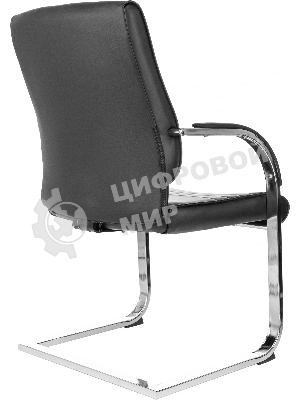 Кресло компьютерное Бюрократ T-8010-LOW-V/BLACK черный, искусственная кожа