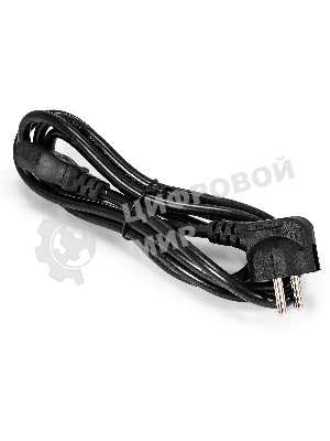 Кабель питания ExeGate Power PC-1,8P (Евровилка угловая Schuko->C13, VDE-250V-3*1.0мм2, медь, черный, 16A, 1.8 м)