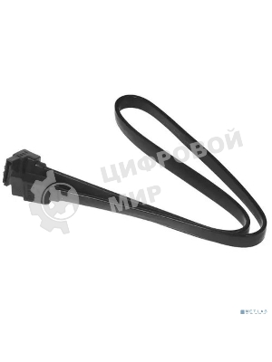 Кабель интерфейсный SATA Cablexpert CC-SATAM-DATA90-BL-50CM, Sata3 7pin/7pin, мет.защелка, угловой разъем, 50 см, черный, пакет