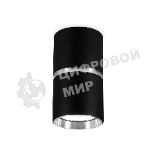 Светильник Ambrella light TN213116 BK/CH черный/хром GU10 D55*100