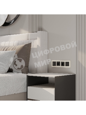 Рамка на 4 поста WERKEL Slab (айвори софт) W0042962