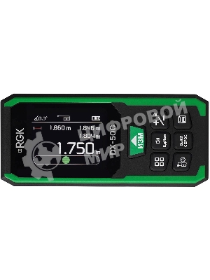 Лазерный дальномер RGK DX-50G 2кл.лаз. 800нм цв.луч. зеленый