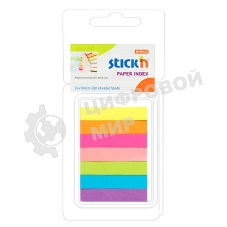 Закладки самоклеящиеся, индексы бумажные Hopax 21618 10x50мм, 7 цветов в упаковке, 40 листов, блистер